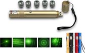 green laserpointer-usb oplaadbaar-laserpen-professioneel CLASS 2 - GOUD