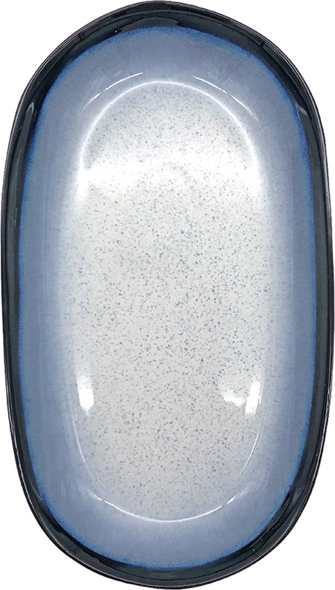 Lavandoux - Serveerbord - Reactief Glazuur - 36x21 cm - Blauw