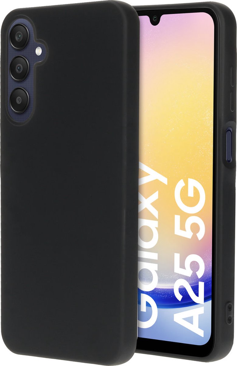 Mobiparts hoesje geschikt voor de Samsung Galaxy A25 - Siliconen - Zwart