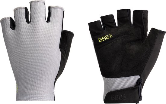 BBB Cycling AirSupport Fietshandschoen Zomer - Ventilerende Fiets Handschoenen - Padded Korte Vinger Handschoen - Grijs - Maat XL - BBW-65
