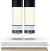 JANZEN Home Fragrance Refill Black 22 2-pack Incl. Gratis Sticks