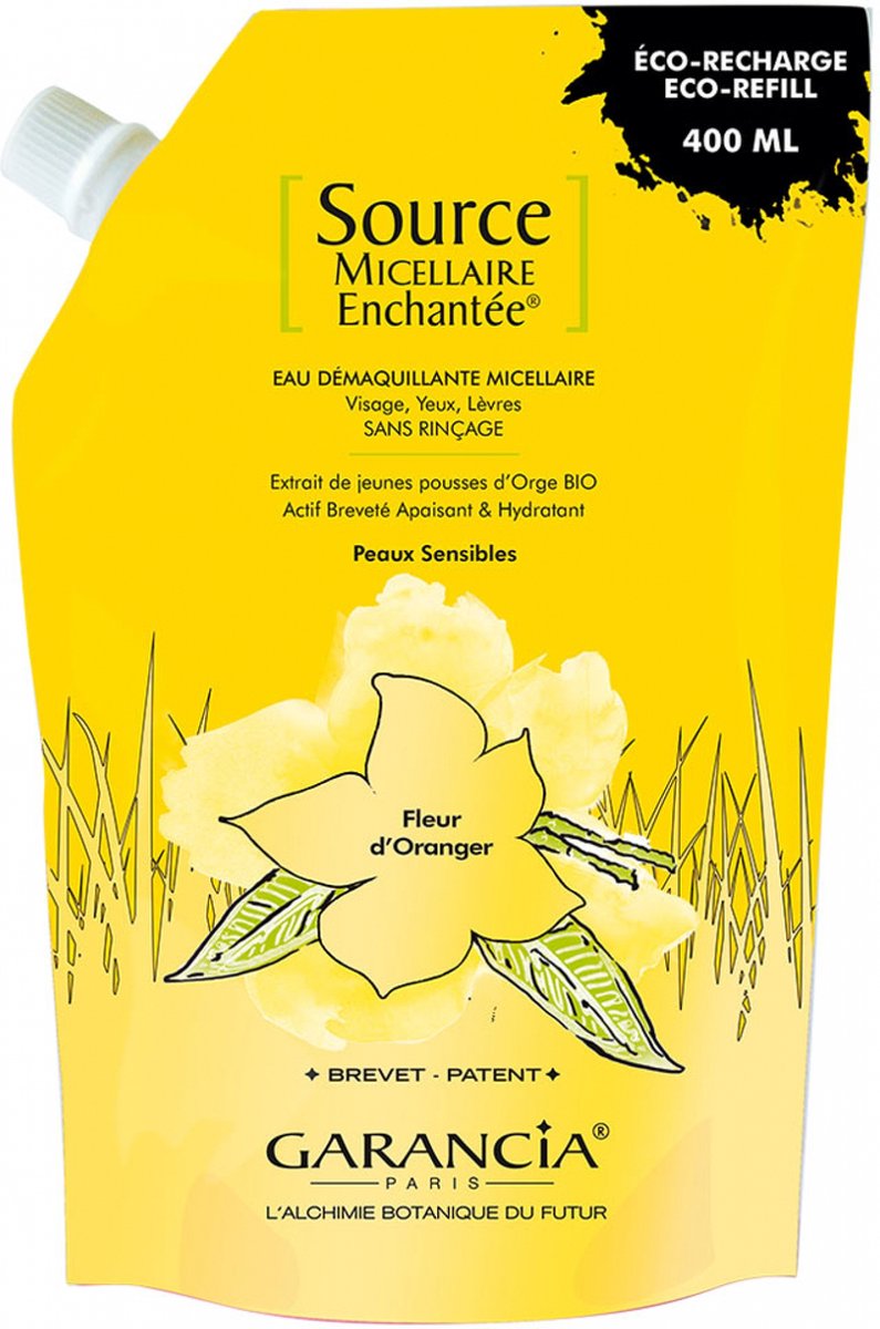 Garancia Source Micellaire Enchantée Oranjebloesem Micellair Reinigingswater Eco-Refill 400 ml