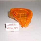 Knipperlicht glas Honda X8R-S, X8R-X links voor oranje.