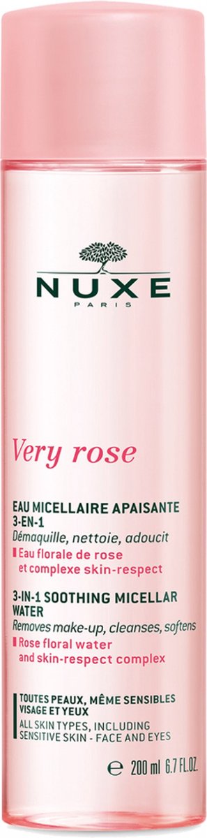 Goedkoopste Nuxe Very Rose 3-in-1 Soothing Micellar Water Reinigingswater 200ml