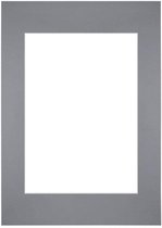 Votre Déco Passe-Partout - Format cadre 21x29,7 cm - Format photo 14,8x21 cm - Grijs