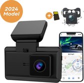 Avalect RoadGuard+ Dashcam voor Auto - 2024 - Met App & GPS - Auto Camera Voor en Achter - 4k Camera - Nachtvisie - ingebouwde G-sensor - Inclusief batterij - Incl 32GB SD-kaart