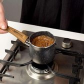 Pot de fusion, 300 ml, cafetière turque avec revêtement en granit pour la préparation du café turc
