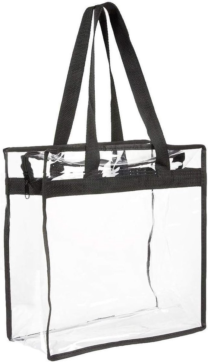 Transparante toilettas, doorzichtige cosmetische transparante luiertas, dikke pvc-waszak, draagtas, waterdichte toilethandtas met ritssluiting, voor vakantie, reizen, badkamer, wit