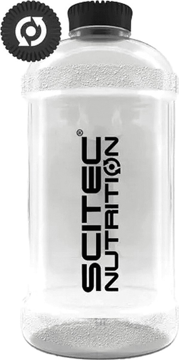 Scitec Nutrition - Water Jug / Bottle (2200 ml - Transparant) - Drinkfles met handgreep