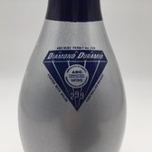 Bowling Bowlingpin massief hout 'Trophypin Silver Diamond Duramid' met een zilver kleurige plastic coating, reglementaire bowlingpin