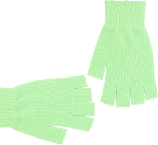 Handschoenen Neon GEEL | Handschoenen | Wanten One Size | Vingerloze handschoenen | Handschoenen voor tegen de kou.