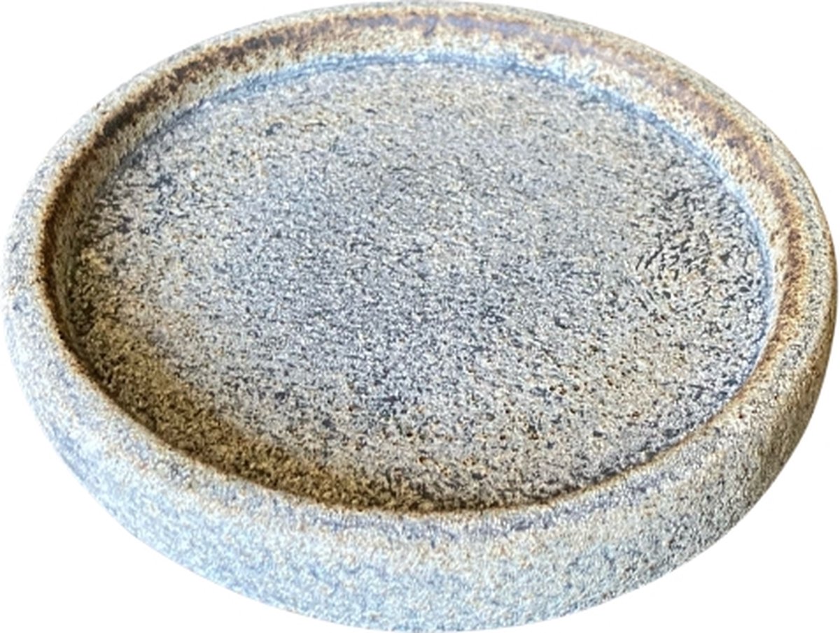 STILL - Klein Schaaltje - Rond - Kaarsenplateau - Kaarsen onderzetter - Aardewerk - Rustic - 17x2 cm