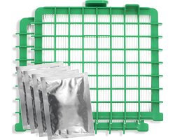2x HEPA filter geschikt voor Rowenta Silence Force, Force Compact, Extreme, Extreme Compact, X-Trem Power & X-Trem Power XL - Vervangt Zr002901 - Inclusief 4 geurzakjes
