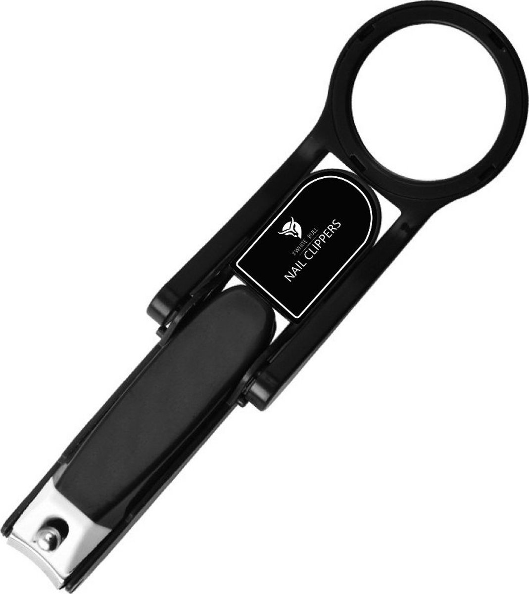 Nieuwe nagelknipper 2 stuks -ClipMag Nagelknippers met Vergrootglas ( Zwart Kleur )