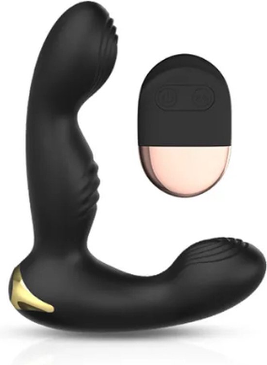 Foto: Anaal vibrator silicone anal prostate massager handige afstandbediening usb oplaadbaar anaal 8 functies pulsator sekspeeltjes voor mannen