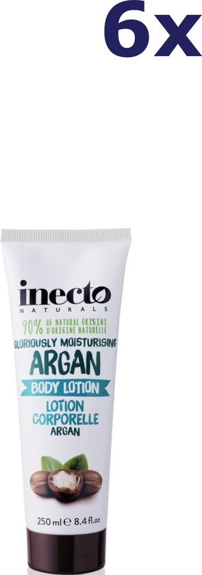 6x Inecto Naturals Argan Oil Body Lotion