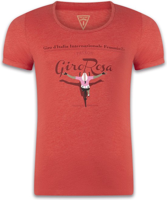Le Patron Giro Rosa Casual T-Shirt Dames Roze-S