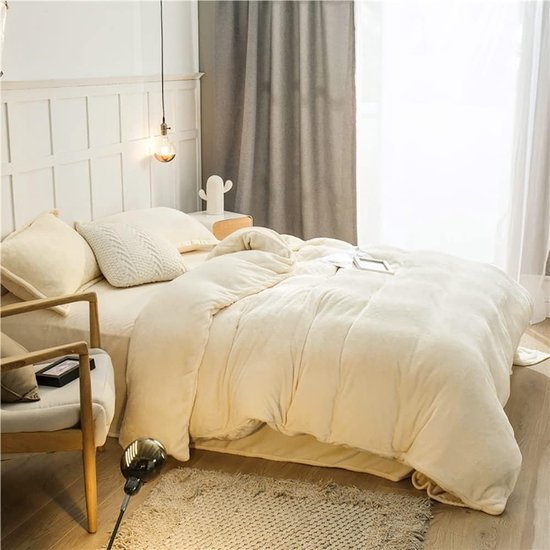 Beqnat Winter Flanellen beddengoed, 200 x 200 cm, 3-delig, warm, pluizig, teddypluche, beddengoedset, voelt aan als kasjmier, microvezel fleece, 1 dekbedovertrek kussensloop, 2 stuks, 80 x 80 cm Beqnat Winter Flanellen beddengoed, 200 x 200 cm, 3-delig, warm, pluizig, teddypluche, beddengoedset, voelt aan als kasjmier, microvezel fleece, 1 dekbedovertrek kussensloop, 2 stuks, 80 x 80 cm