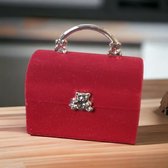 AliRose - RingBox - Rood - Liefdes Beer - Aanzoek - Partner - Vriendin - Huwelijk - Amor - Valentijn - Schattig - Romantisch - JuweelBox - Sieraden