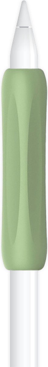 Ibley Anti-slip grip voor Apple Pencil 1/2 groen - Siliconen grip - Ergonomische grip huls - Extra bescherming - 1 stuk