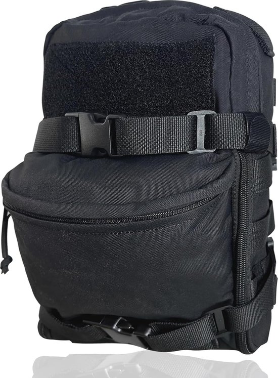 Tactische Molle rugzak, lichte drinkrugzak, 500D nylon tas voor 2 liter drinkzak voor paintball, airsoft, wandelen, paardrijden, plate carrier