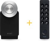 Nuki Smart Lock 4.0 Pro Zwart + Keypad 2.0 | Toegang met app, vingerafdruk en pincode
