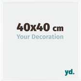 Cadre Photo Bordeaux Votre Décoration - 40x40cm - Wit Brillant