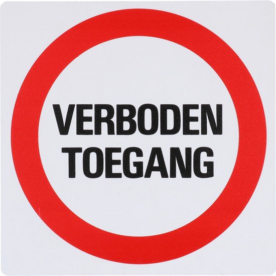 Toegang Aanduidingsbord Z159 Verboden Toegang | bol