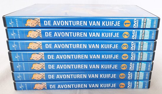 Kuifje - De Complete Animatieserie 22 Stripverhaal Tekenfilms op 7 DVD's! Complete reeks 1 t/m 7 (NL gesproken.) Hergé