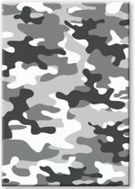 Verhaak Schrift - Ruit 10mm - A4 Formaat - Harde Kaft - SOHO - Camouflage Zwart