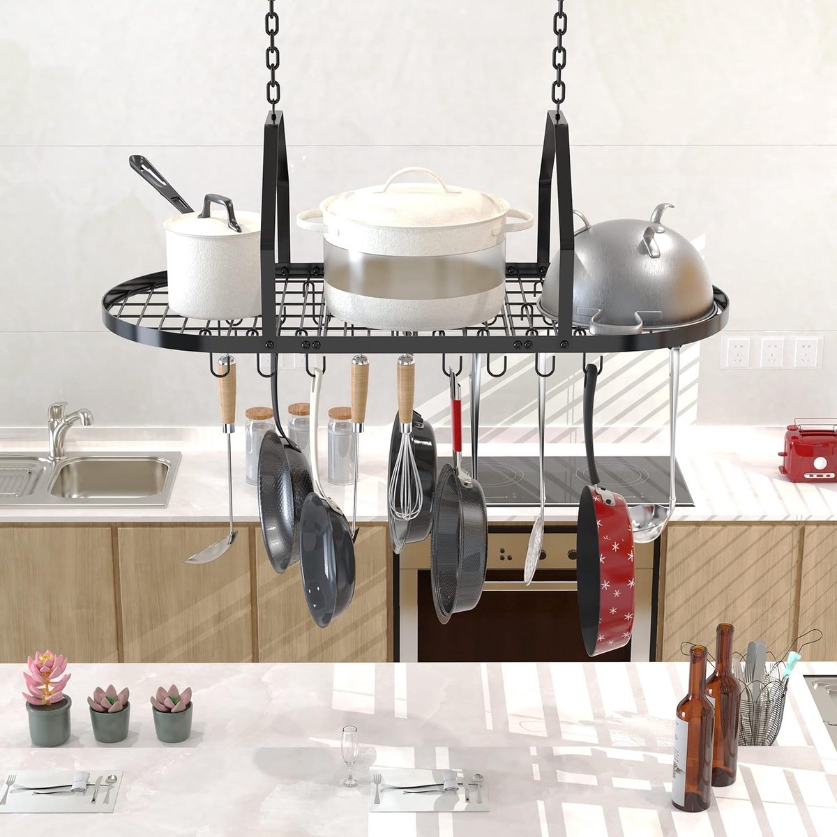 pannenrek - pannenplank / rack organizer \ Opbergrek