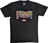 Marvel - Full Characters Heren T-shirt - XL - Zwart