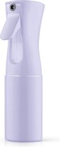Multifunctionele Haarsprayfles - Fijne Mist Technologie - 360-graden Rotatie - Ergonomisch Ontwerp - Grote Vulopening - Voor Haarverzorging, Plantenbeneveling en Huishoudelijke Toepassingen - 200 ml - Transparant - Comfortabele Grip