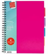 SOHO Projectboek A4 23r 4tabs 200 vel - Pink Roze - Gratis verzonden