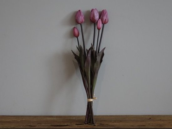 countryfield - collection de soie-tulipes-fleurs-artificielles-printemps-rose