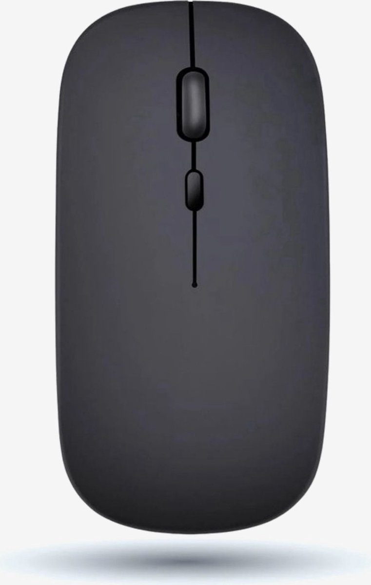 5StarJobs Draadloze Muis - Bluetooth Muis - Draadloze Muis Laptop - Stil - Oplaadbaar - Zwart-Muismat - Ergonomisch - Polssteun - Zwart