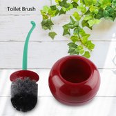 Creatieve wc-borstel in kersenvorm, compacte wc-borstel voor wastafel met toiletborstel met houder