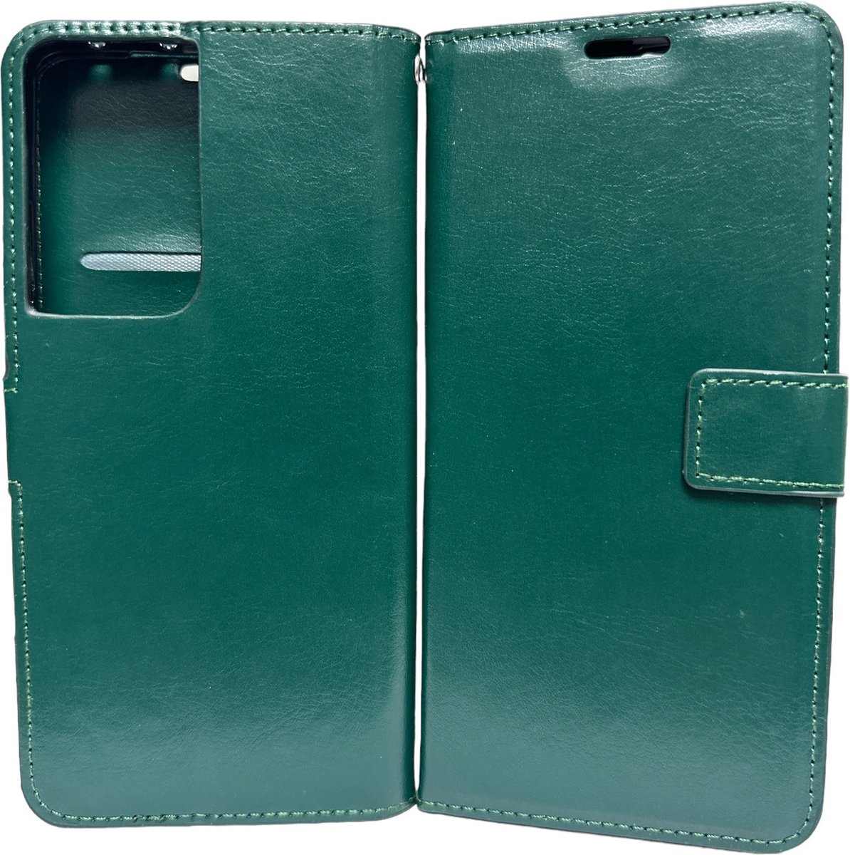 Portemonnee Book Case Hoesje Geschikt voor: Samsung Galaxy S20 Ultra groen