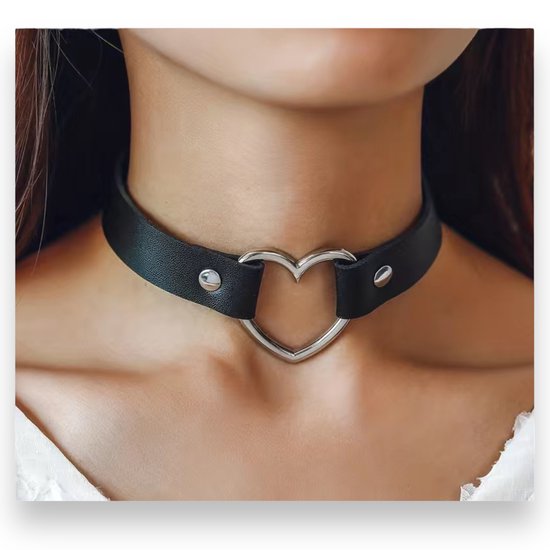 Foto: Sexy punk style choker in zwart