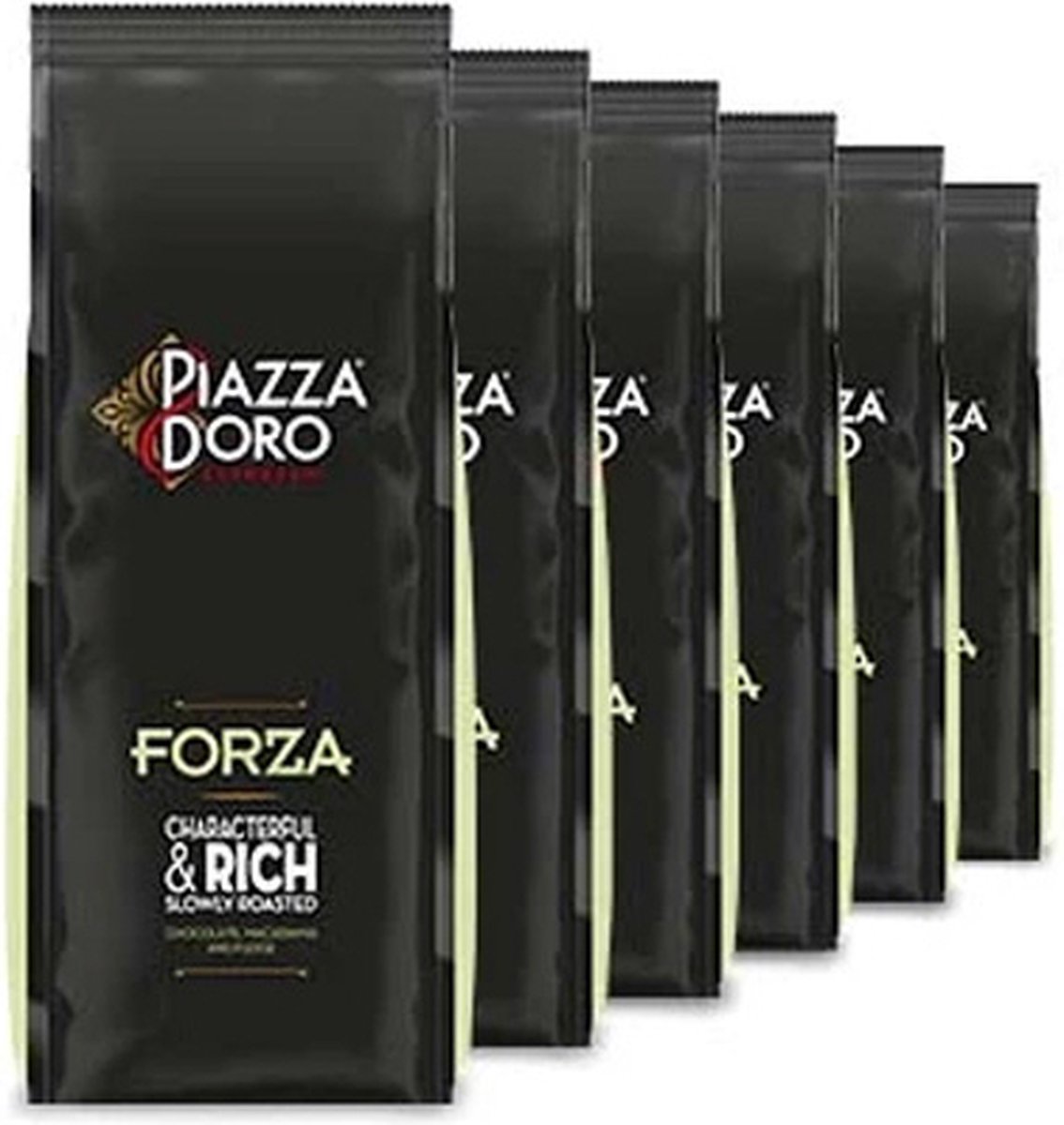 Piazza D'Oro Forza Espressobonen - 6 x 1 kg