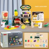 Kinder speelgoed - Juice bar - Fruitsap kraam - 35 delig - Speelgoedwinkeltje - Drinken kraam - Winkel