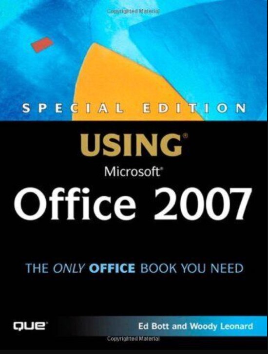 Special Edition Using Microsoft Office 2007 - cover