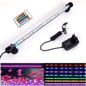 LED Aquarium-Licht Unterwasser BeleuchtungAufsatzleuchte IP68 Abdeckung Wasserdicht LED Lampe Stecker EU für Fisch Tank mit Fernbedienung RGB Farbwechsel (RGB 37cm) [Energieklasse G]