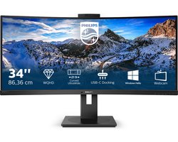 Philips 346P1CRH - QHD Ultrawide Webcam Monitor - USB-C 90w - KVM-Switch - 34 inch