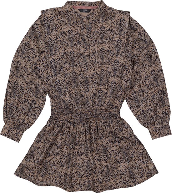 Robe fille Levv Kaia aop Taupe Graphic
