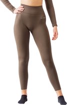 Fittastic Sportswear Legging Chocolate Brown - Bruin - L