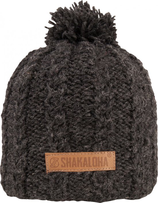 Shakaloha Gebreide Wollen Muts Heren & Dames Beanie Hat van schapenwol met polyester fleece voering - Birk Beanie Beige Unisex - One Size Wintermuts