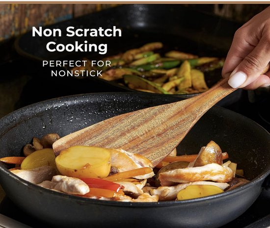 Houten lepels om te koken, keukengerei, natuurlijke