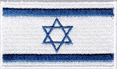 Patchy® – Israelische Vlag Strijkpatch - Strijkapplicatie - Strijkembleem - Badge