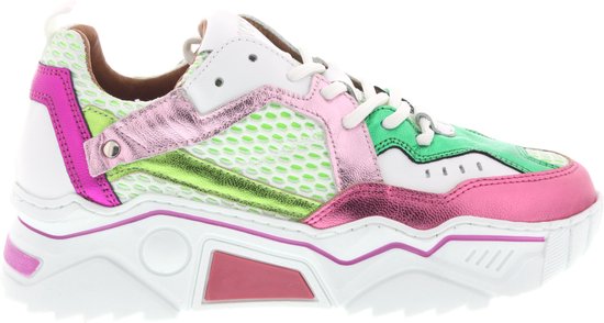 Dames Sneakers Dwrs Pluto White Pink Green Groen